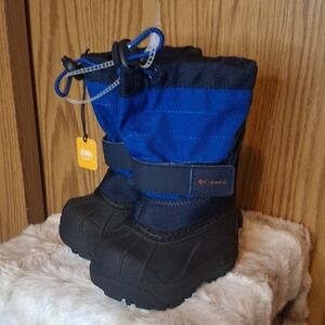 Columbia Kids Blue and Black Boots